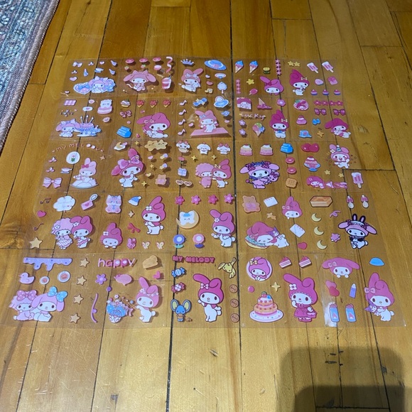 Sticker Cinnamoroll/Kuromi/Pompompurin/My MelodyWaterproof Stationery Sticker - Picture 4 of 7